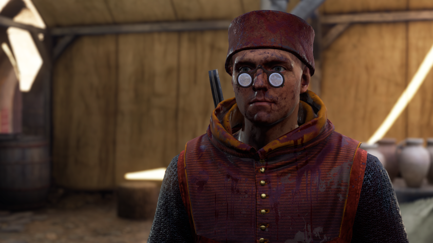 Всё как в жизни: пусть рожа грязна, но очки
добавляют +3 к обаянию и красноречию.