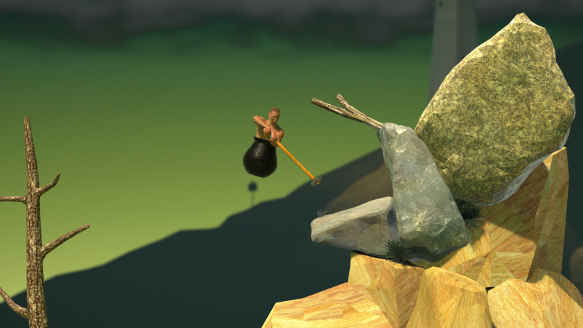 Getting Over It — еще один отличный пример того, что готовые ассеты никто не заметит, если в игре есть собственная задумка. Помните, как эта игра своим хардкорным управлением доводила до нервного срыва даже самых матерых игроков?