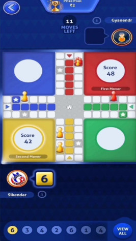 

Игровая сессия в&amp;nbsp;Ludo&amp;nbsp;длится всего&amp;nbsp;10&amp;nbsp;минут. Игроки платят вступительный взнос (бай-ин) и борются за реальный денежный фонд.


