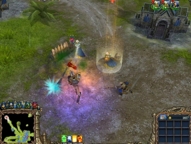 А это трио
сразу сокрушило элементалей и добралось до пещеры огров без всякой разведки.