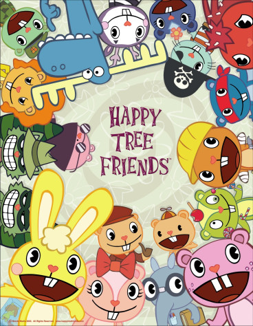 Happy three friends (2000 год), один из первых серьёзных мультсериалов сделанных на флеше