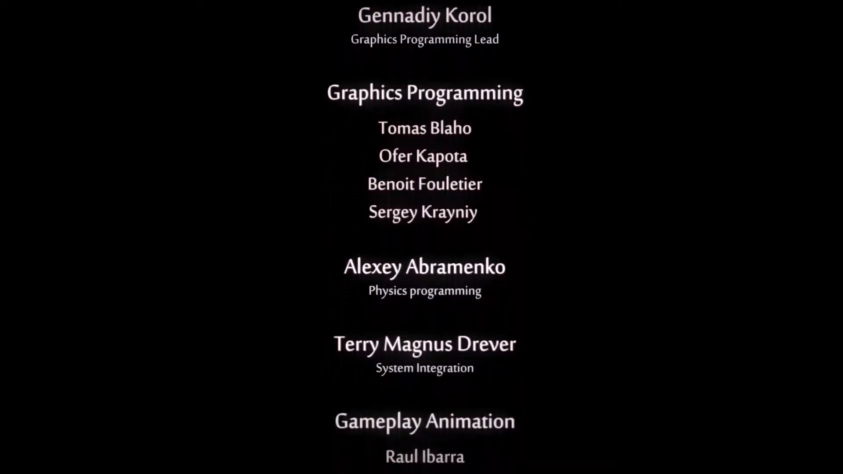 В титрах второго Ори Алексей отмечен отдельно от всех остальных программистов, так как кроме него никто физикой не занимался.