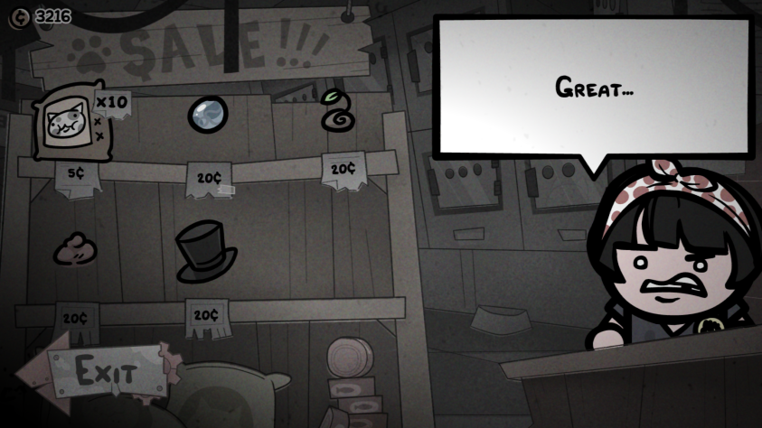 Я отдал ей очень много котов, и вы посмотрите на этот ассортимент, это же просто не пойми что, ничего полезного тут нет.