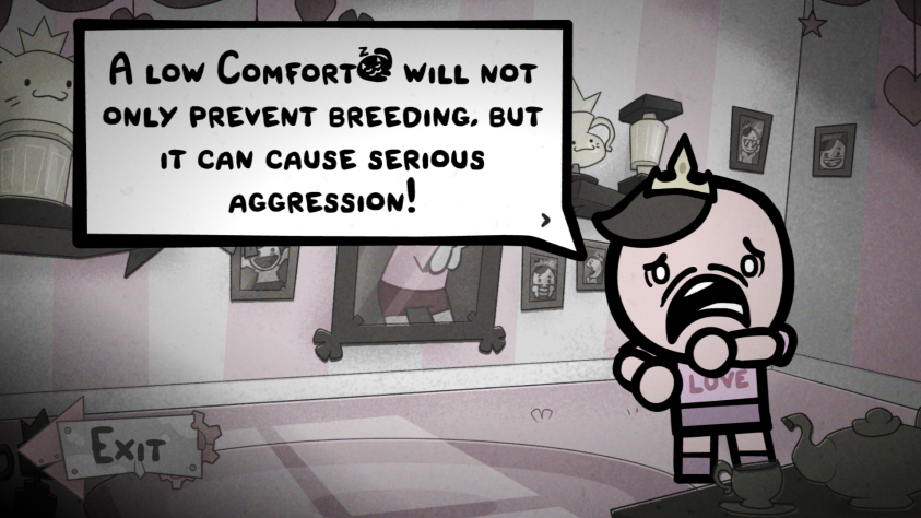 Сам Тинк так же даёт разного рода советы, касательно механик связанных с выведением и селекцией