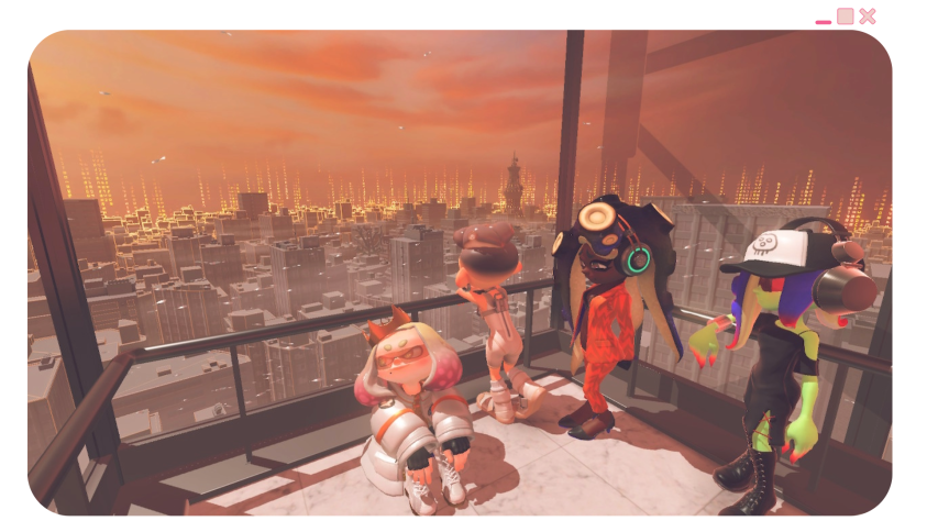 Пожалуй, это самый трогательный момент в Side Order. Когда приключение подошло к концу, герои собираются покинуть цифровой мир, где столько пережили, и по мере подъёма, то есть пробуждения, город распадается на пиксели. До основания.