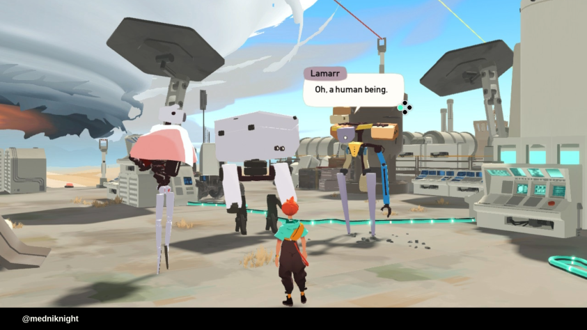 Эти роботы дают игроку один из сквозных второстепенных квестов. Они проходятся в течение всей игры.