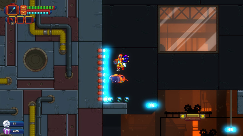 Ну вот если бы мне нужны были те пополнялки энергии у стены, как бы я их достал не получив бы урона?