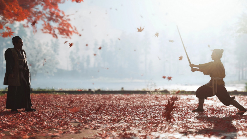 Игровая сцена: Дзин Сакай и&amp;nbsp;его дядя.