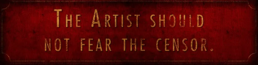 Баннер&amp;nbsp;«Восторга»: «The Artist should not fear the censor»