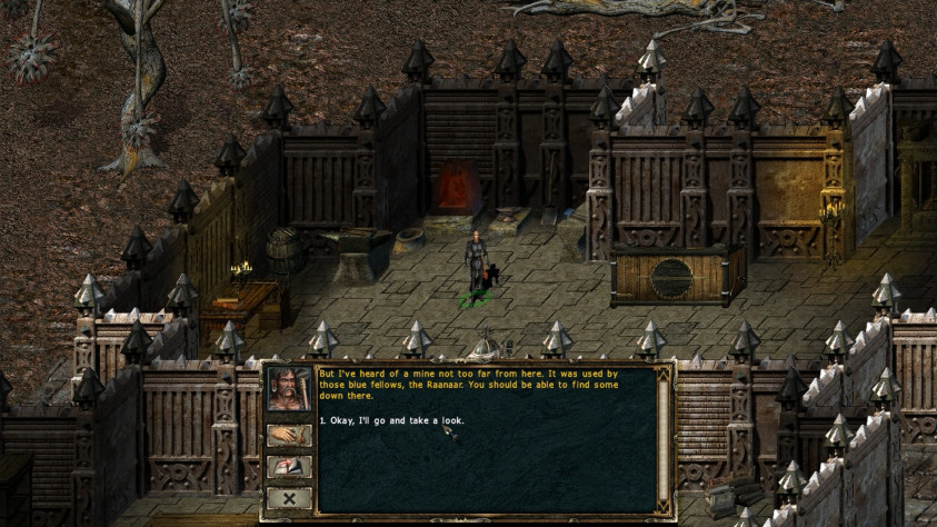 Например, этот кузнец — он не указания мне даёт или советы, а как будто оправдывается за что-то, жалобно так.