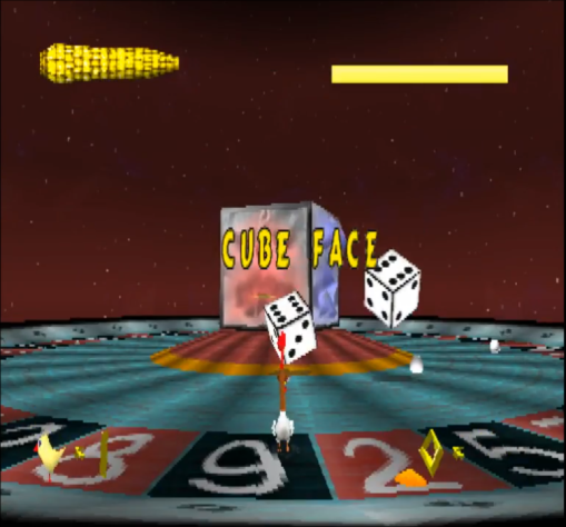 Финальный босс, появившийся абсолютно без предпосылок. Кажется, большинство его атак даже урона не наносят.