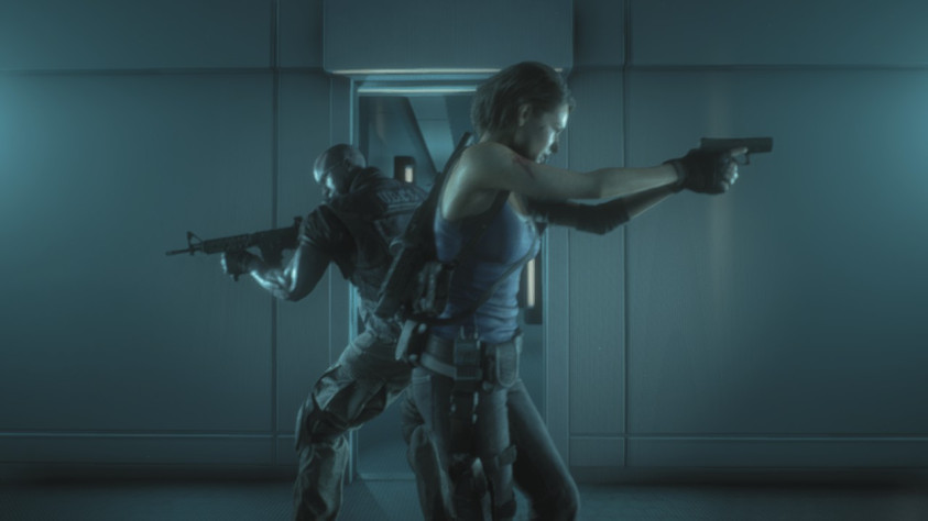 Тайрелл и Джилл. Этот кадр ведь отсылка к RE Revelations?