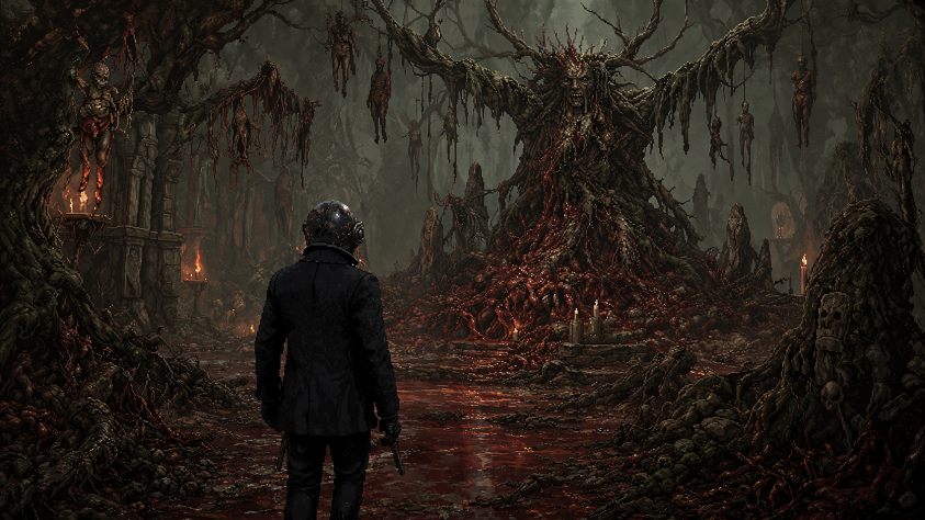 Одна из тех локаций, где игра не пугает в лоб, а просто делает так, что тебе здесь физически не по себе.