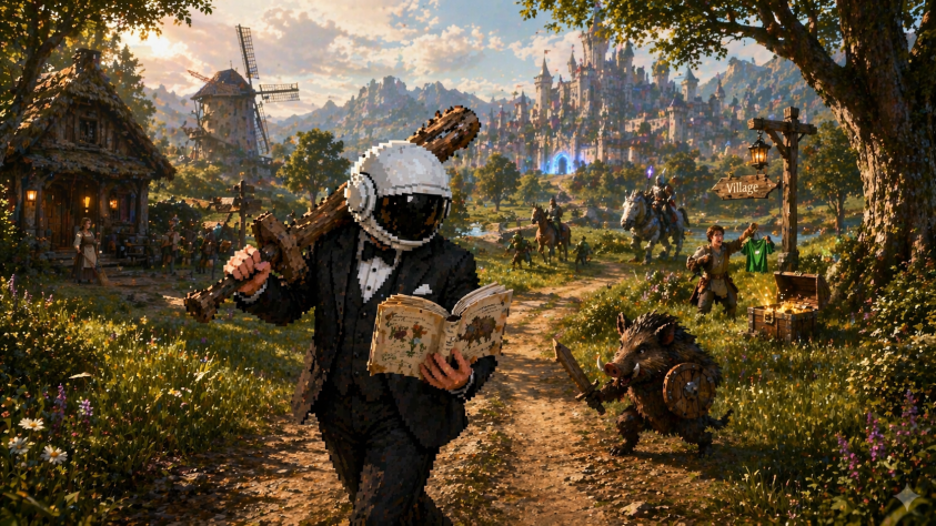 Когда ты ещё никто, но дорога уже зовёт. Вот она — старая школа ММО.