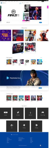 Скриншоты из новой веб-версии PlayStation Store