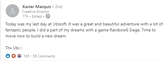 Из Ubisoft ушёл бывший креативный директор Rainbow Six Siege