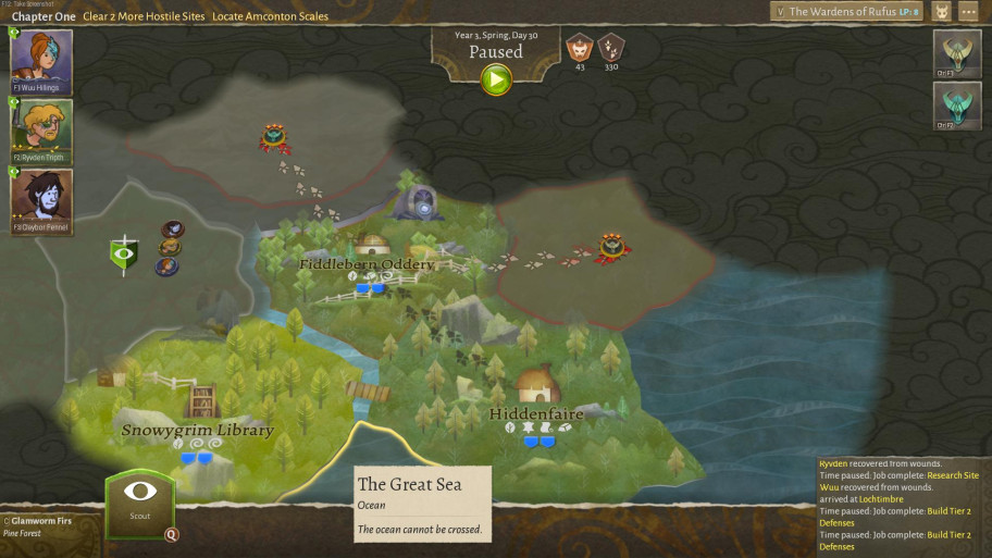 Сразу две орды идут с разных направлений.