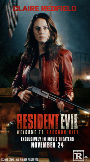 Roller about Claire Redfield in the movie Resident Evil: Welcome to Raccoon City