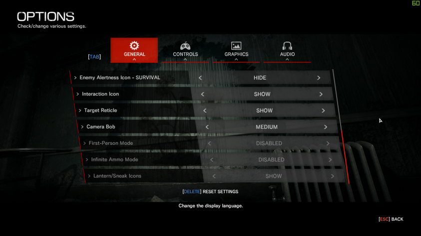 Скриншот с настройками The Evil Within для Game Pass на PC.