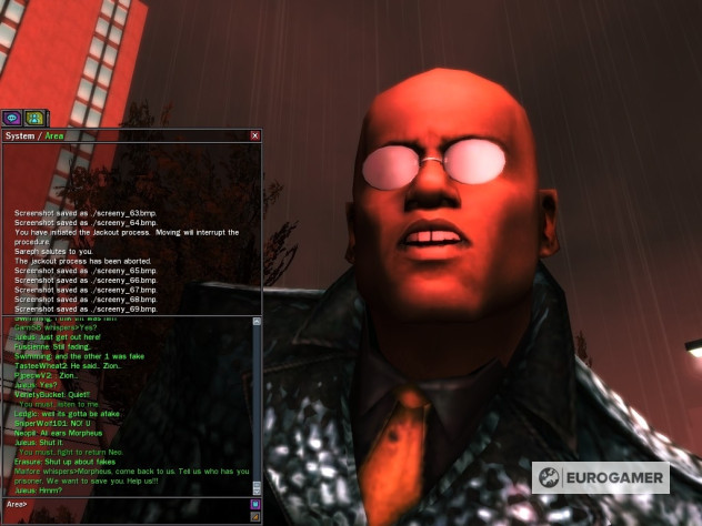 Morfeo en & amp; amp; nbsp; juego & amp; amp; nbsp; - captura de pantalla de chamberlain, que él & amp; nbsp; transmitió al autor Eurogamer