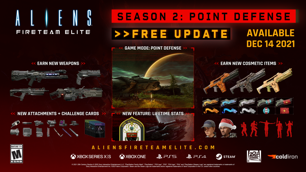 Aliens: Fireteam Elite войдёт в состав Xbox Game Pass со стартом второго сезона