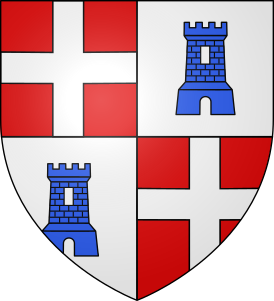 Гарнье де&amp;nbsp;Наплуз, 9-й Великий магистр Ордена Госпитальеров, а&amp;nbsp;также его герб.