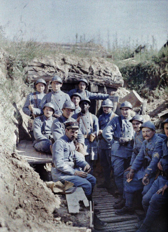 Французские солдаты во времена Первой мировой войны