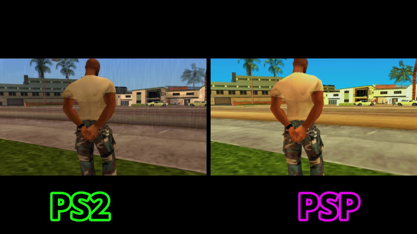 Местами графика в PS2 версии даже выглядит слабее, чем на PSP, да и многие отмечают, что фреймрейт в порте стал проседать чаще