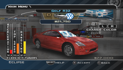 Ещё игра очень сильно тормозила в меню, анимация переключения авто в гараже шла в 15 фпс и длилась около 5 секунд, хотя на PS2 не занимала больше двух
