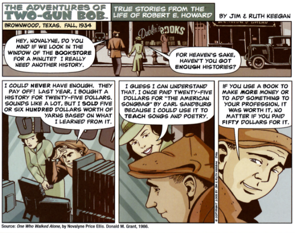 Комиксы про самого Роберта Говарда выходили как дополнение к серии про Конана.