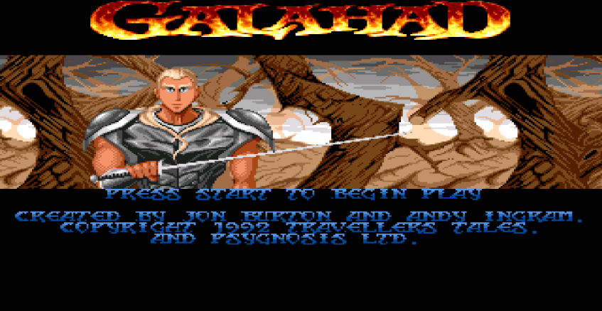 Стартовый экран версии 1992 года Electronic Arts для SEGA Genesis.