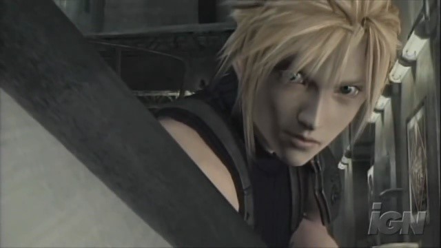 Кадр из тех. демо Final Fantasy VII под PS3