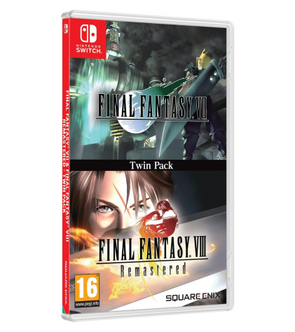 Обложка издания «Final Fantasy VII &amp;amp; Final Fantasy VIII Remastered» под Nintendo Switch