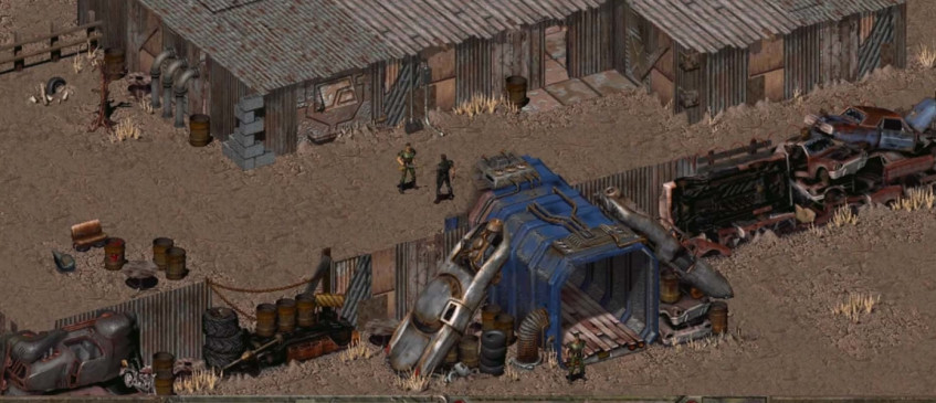 Использующие триметрическую проекцию, такие игры как первый Fallout и SimCity 4