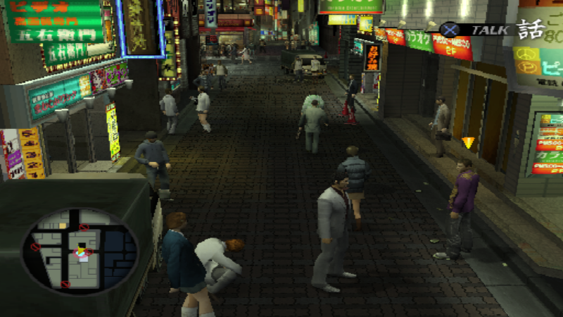 Скриншот из&amp;nbsp;игры. Типичная улица японского мегаполиса.