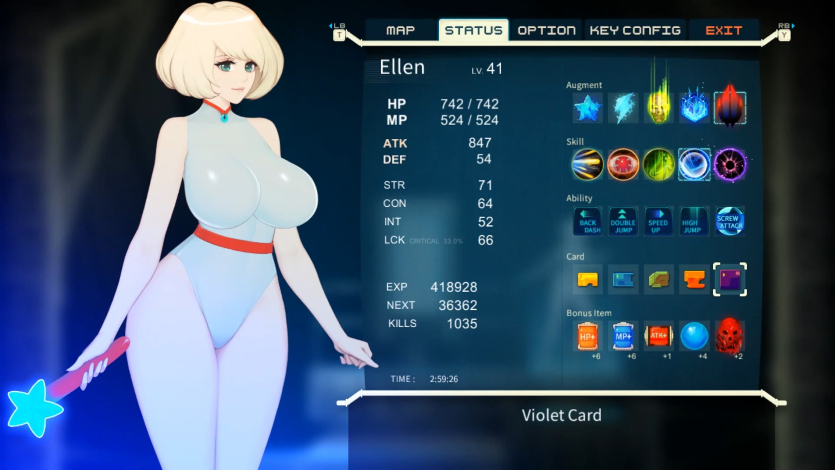 Меню апгрейдов выглядит просто. 