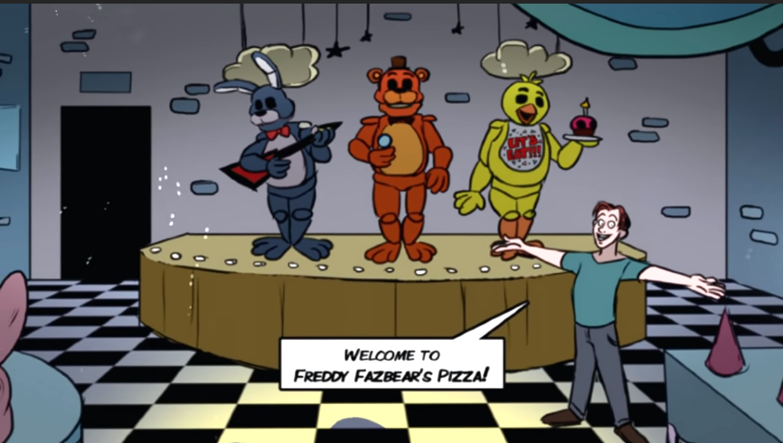 Фредди песнь. FNAF the fourth Closet Comic. Муха Фредди мультик. Нью Йорк пять ночей с Фредди история. Five Nights at Freddy's the fourth Closet the graphic novel.