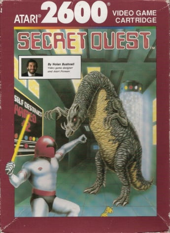 Фото Нолана Бушнелла поместили на коробку и картридж с Secret Quest.