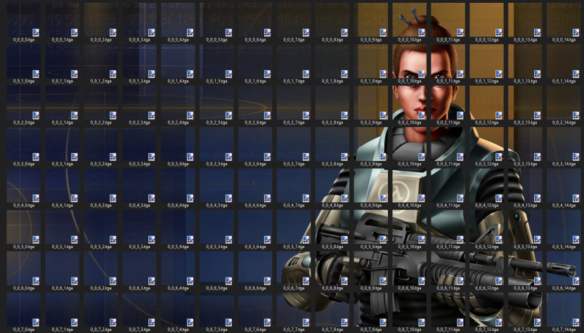 Для главного меню Solo Mission нарисовали иллюстрацию в&amp;nbsp;4K, но, так как Half-Life поддерживает только изображения до&amp;nbsp;256 × 256, технически картинка будет состоять из&amp;nbsp;135 отдельных кусков.