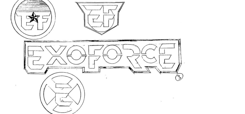 Начальные логотипы&amp;nbsp;Exoforce и четверка героев из&amp;nbsp;GoBots (кого же они напоминают?)&amp;nbsp;