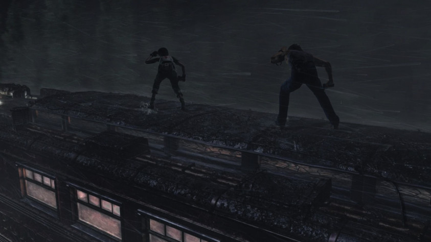 Один из самых красивых эпизодов игры — «прогулка» по крыше движущегося поезда. В динамике на эту сцену можно смотреть бесконечно.