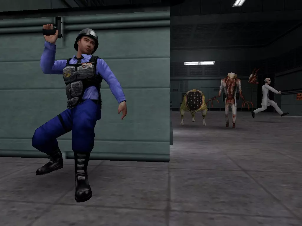 Half-Life: Blue Shift. Half Life Blue Shift Барни. Half Life Blue Shift 2. Black Mesa Барни.