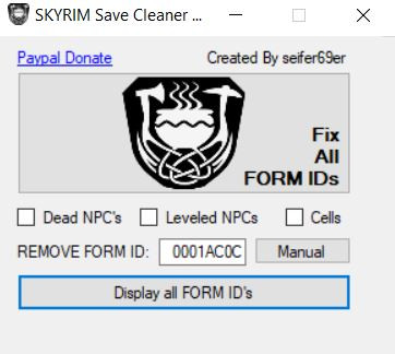 Skyrim Save Cleaner...