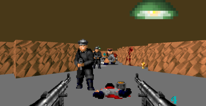 Рис. 5. Скриншот из игры Wolfenstein 3D, [28]
