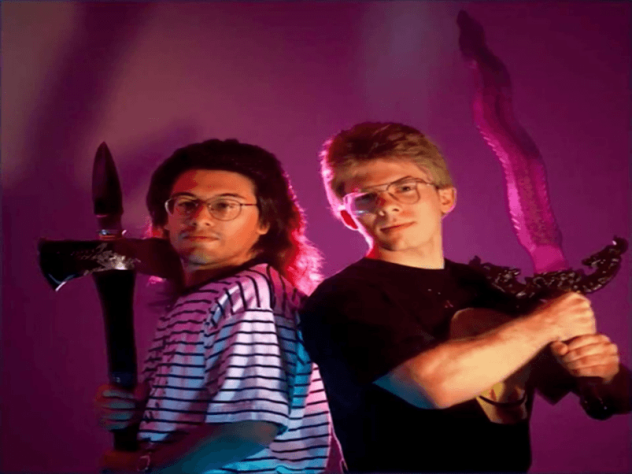 Рис. 6. Создатели Wolfenstein 3D и игр серии Doom Джон Ромеро(справа) и Джон Кармак (слева), [2]