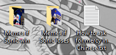 «Мемы на случай, если Sonic победит и если проиграет. Как просить пощады на китайском».