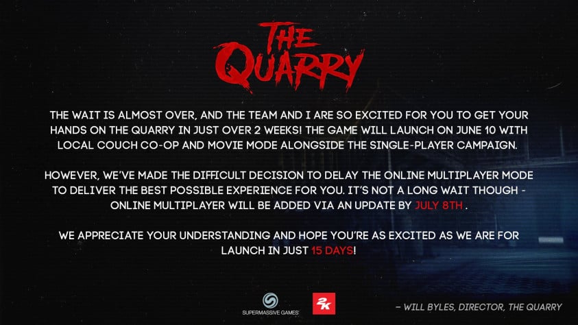Полный текст сообщения руководителя The Quarry.