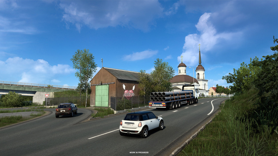 Разработчики Euro Truck Simulator 2 развенчают миф о плохих российских дорогах в DLC Heart of Russia