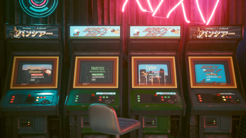 Игровые автоматы заработали в Cyberpunk 2077 благодаря моду