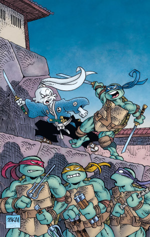 Впервые кролик пересёкся с черепахами именно на страницах комиксов.